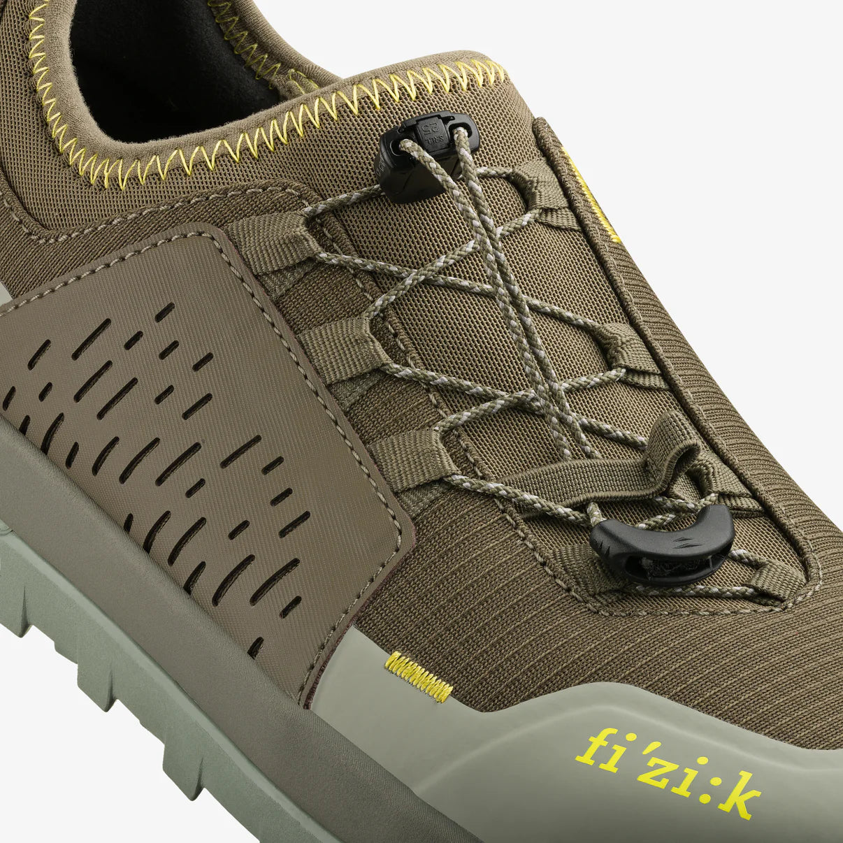 FIZIK TERRA ERGOLACE 2 FLAT Mountain Bike Shoes, Brown/Green