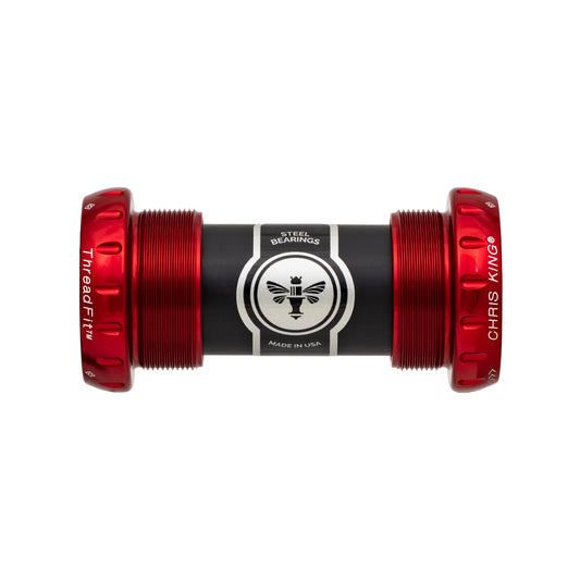 CHRIS KING ThreadFit 24 68/73mm Crankset Red