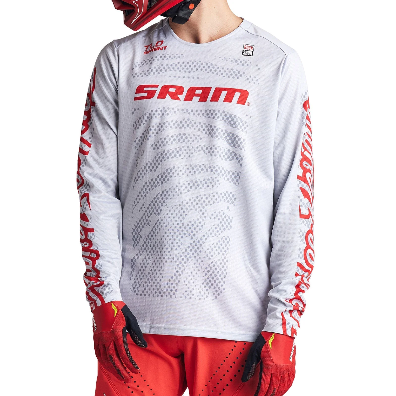 TROY LEE DESIGN SPRINT SRAM Dres s dlouhým rukávem bílý