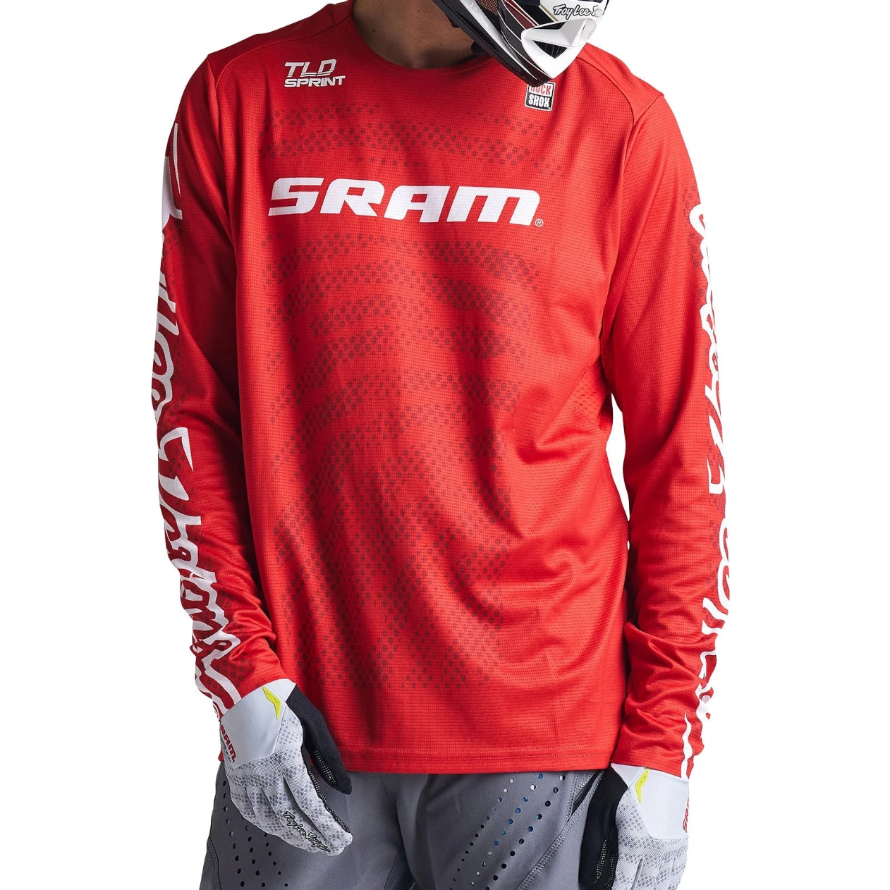TROY LEE DESIGN SPRINT SRAM Dres s dlouhým rukávem červený