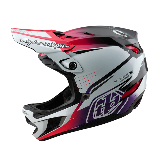 TROY LEE DESIGN D4 CARBON MIPS Drip White MTB přilba