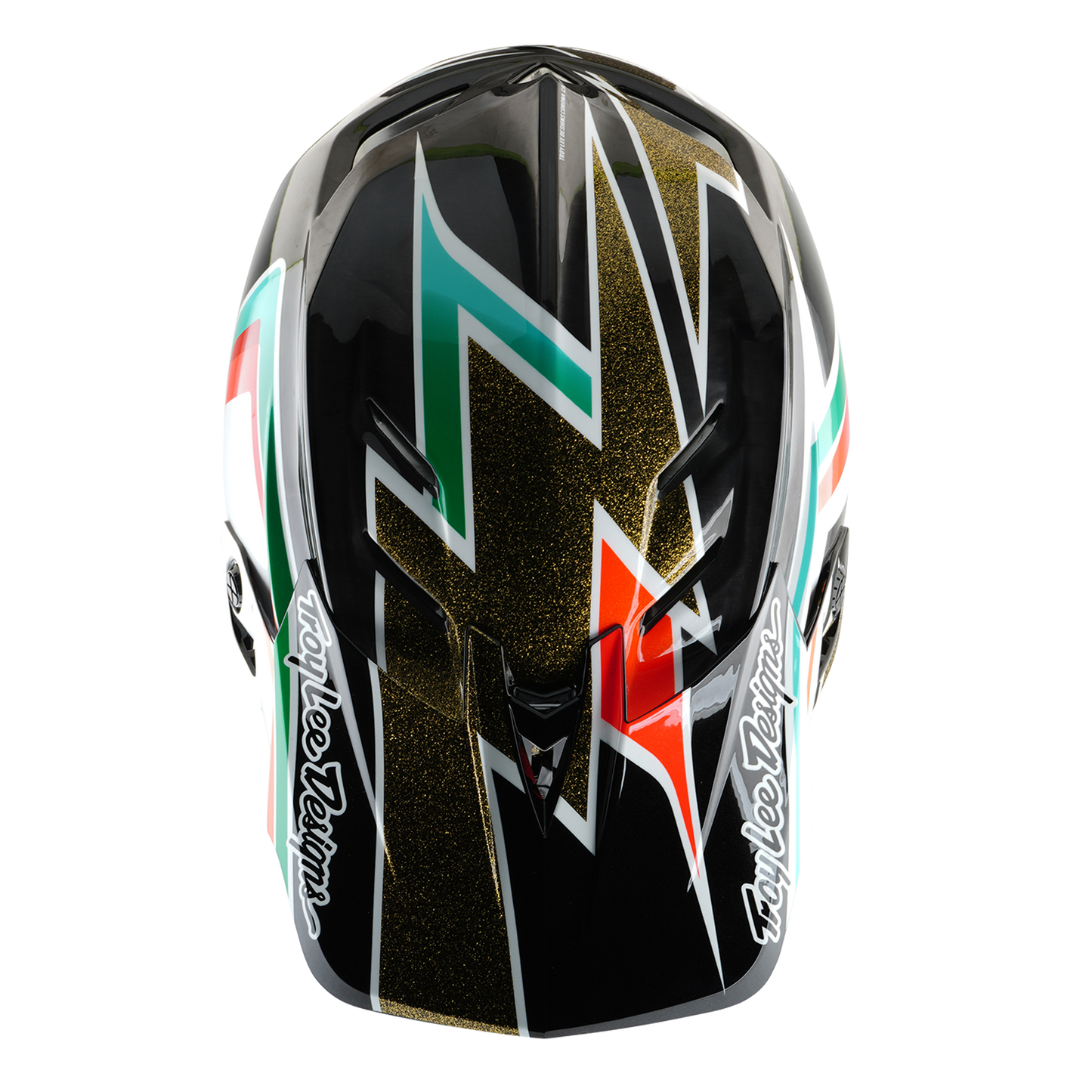 TROY LEE DESIGN D4 CARBON MIPS FRAMES MTB přilba černá/zlatá