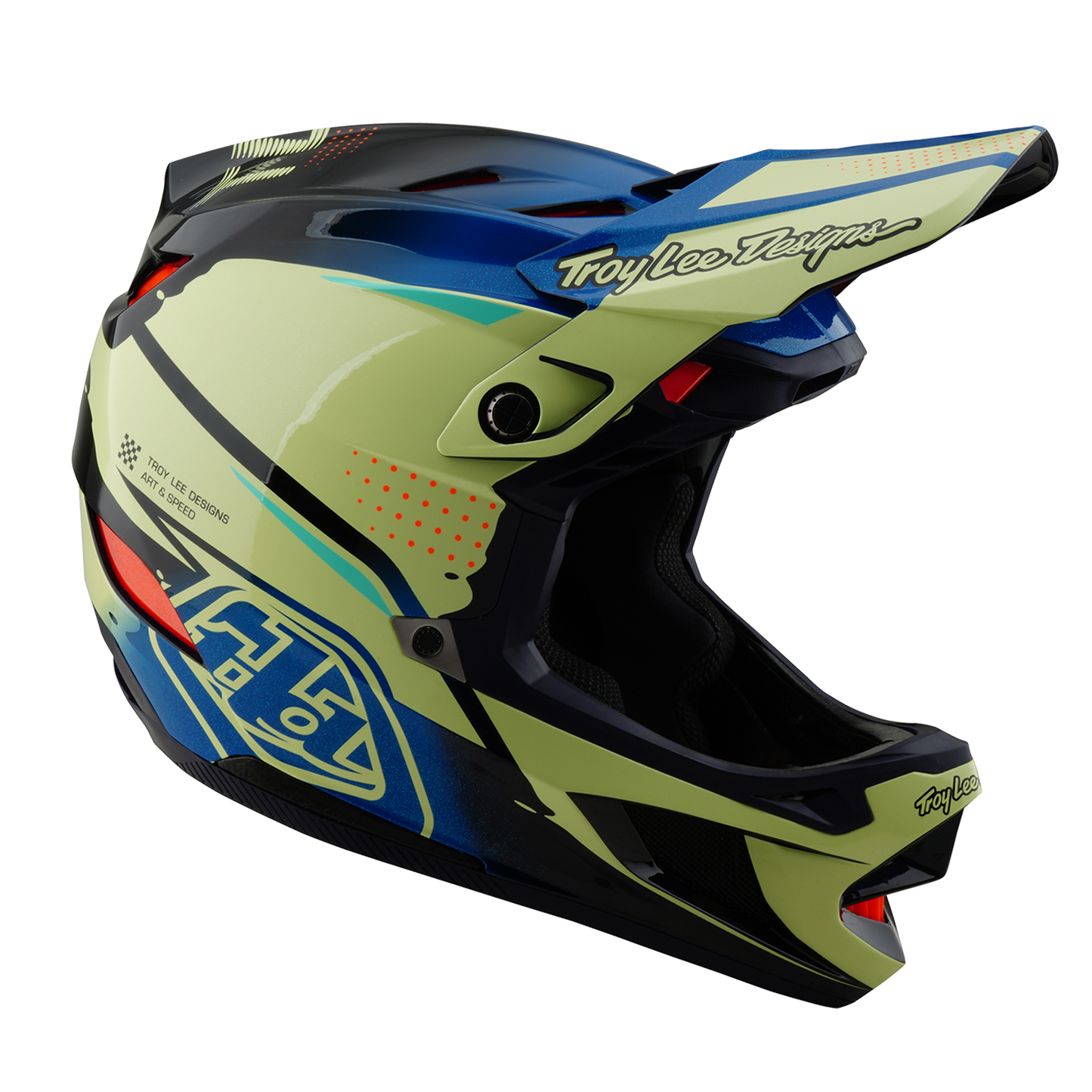 MTB přilba TROY LEE DESIGN D4 COMPOSITE MIPS Drip Yellow