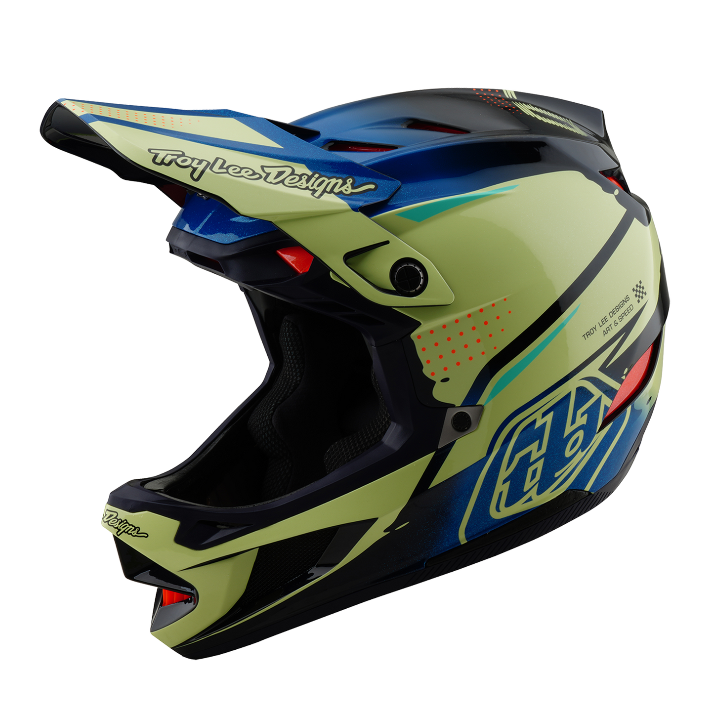 MTB přilba TROY LEE DESIGN D4 COMPOSITE MIPS Drip Yellow