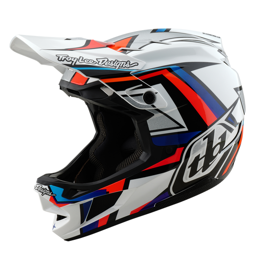 TROY LEE DESIGN D4 COMPOSITE FRAMES MTB přilba bílá/šedá