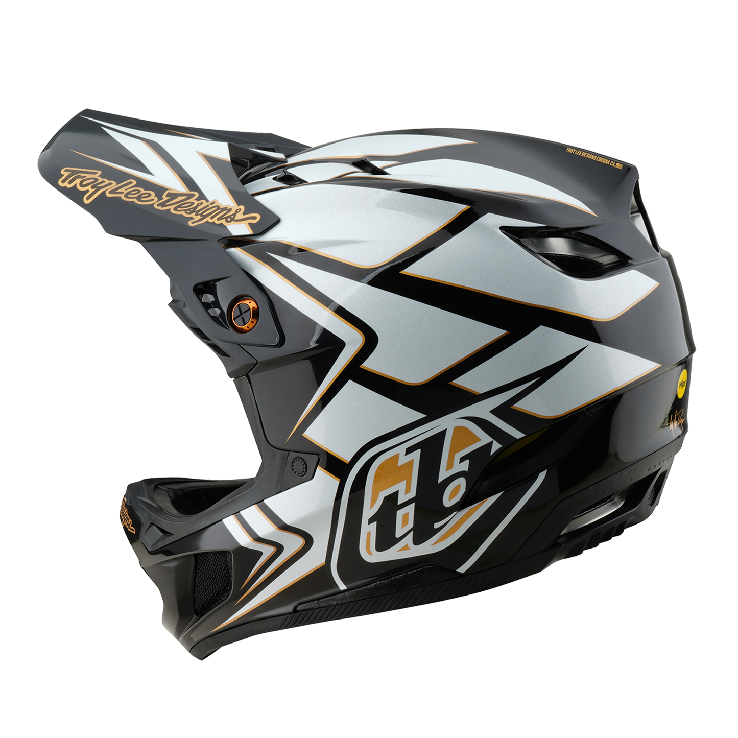 TROY LEE DESIGN D4 COMPOSITE MIPS GHOSTWING MTB přilba bílá