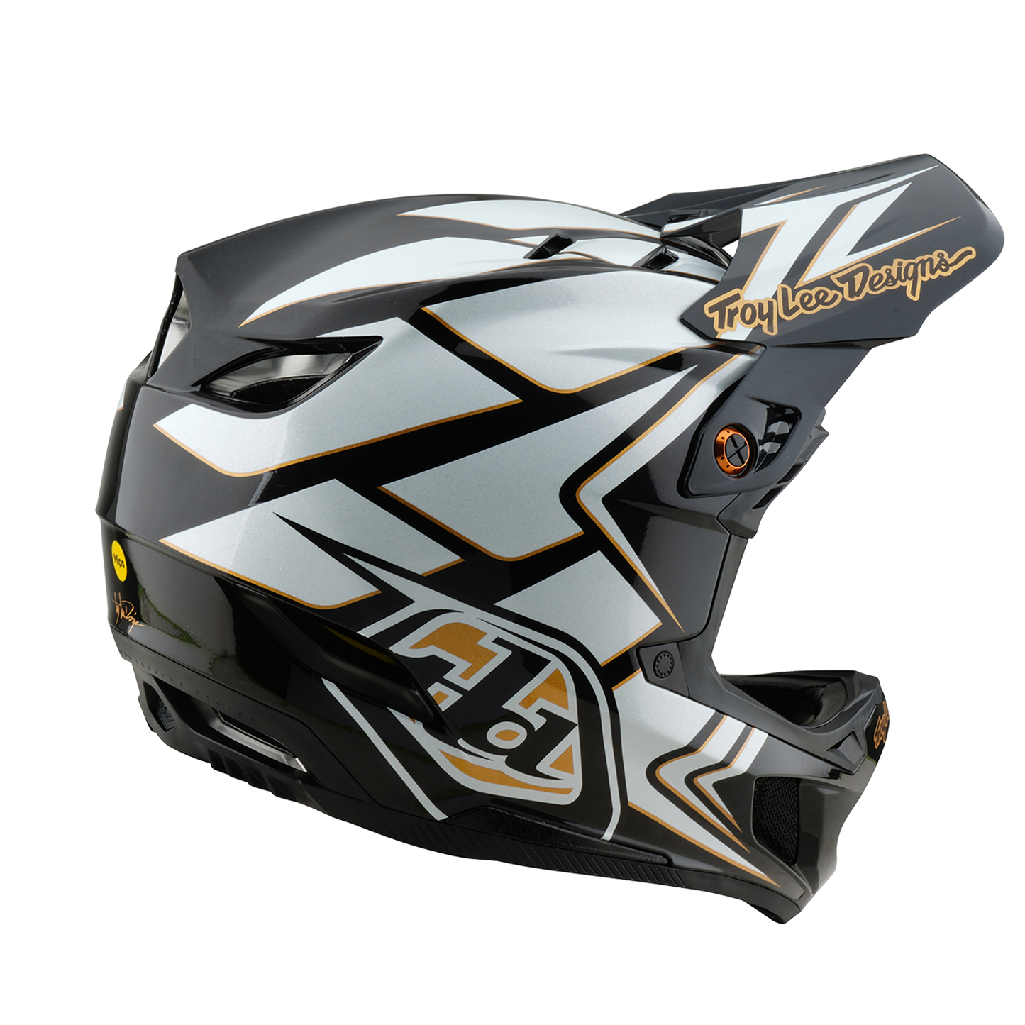 TROY LEE DESIGN D4 COMPOSITE MIPS GHOSTWING MTB přilba bílá