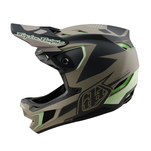 TROY LEE DESIGN D4 COMPOSITE MIPS MTB přilba hnědá/černá/žlutá