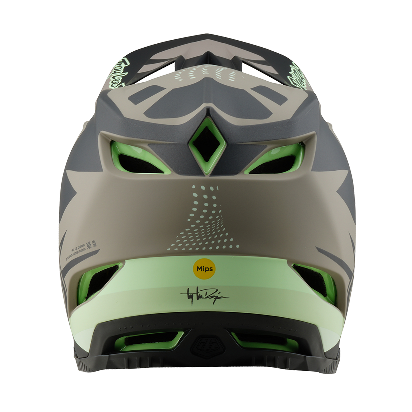 MTB Helmet TROY LEE DESIGNS D4 COMPOSITE MIPS Brown/Black/Yellow
