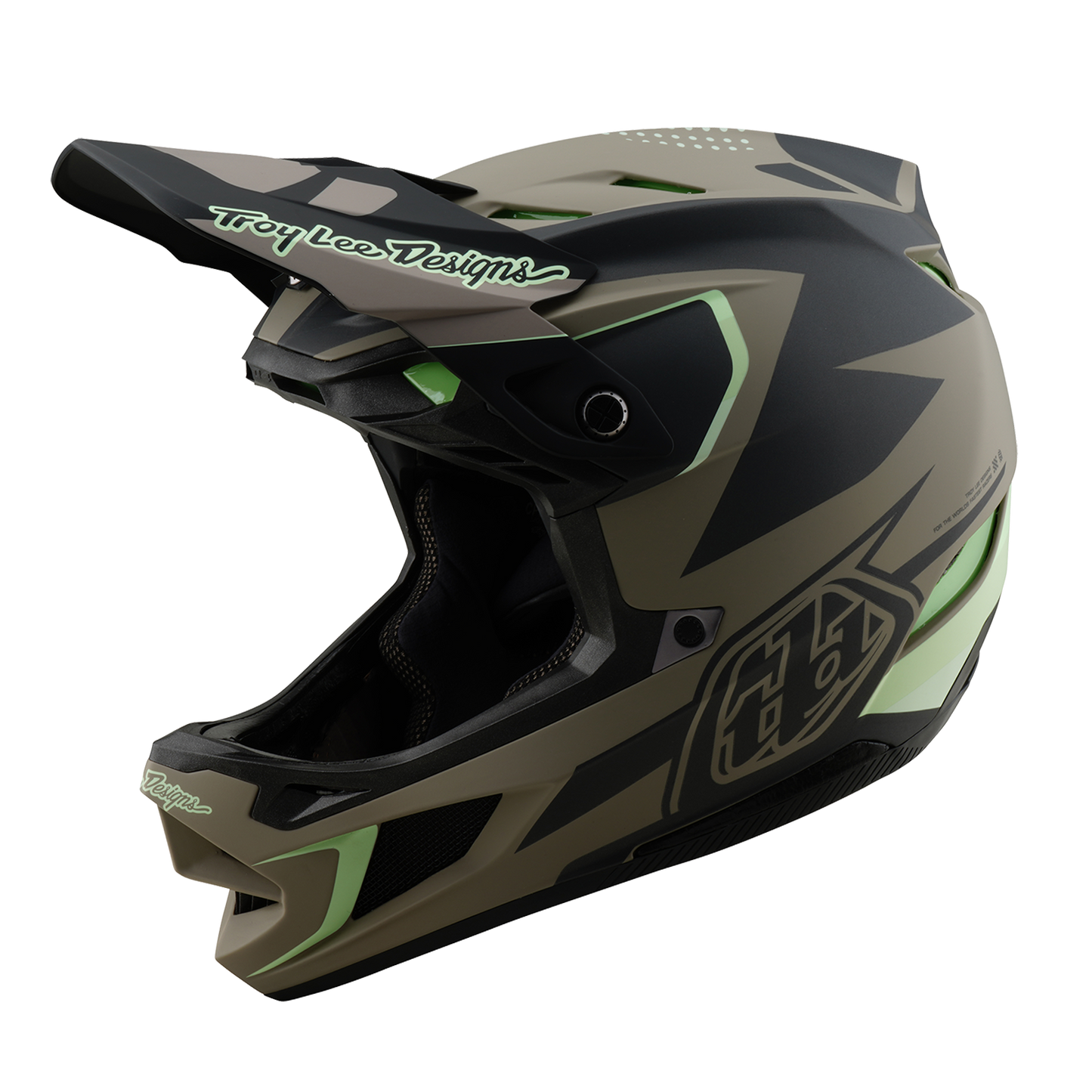 MTB Helmet TROY LEE DESIGNS D4 COMPOSITE MIPS Brown/Black/Yellow