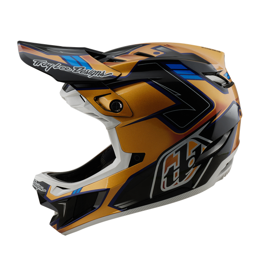 TROY LEE DESIGN D4 COMPOSITE MIPS ROYALTY MTB přilba černá/zlatá