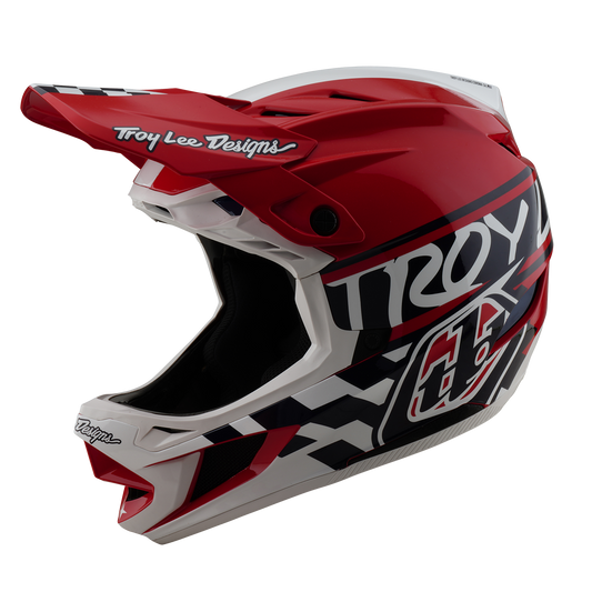 TROY LEE DESIGN D4 POLYACRYLITE FIFTY 50 MTB přilba bílá/červená