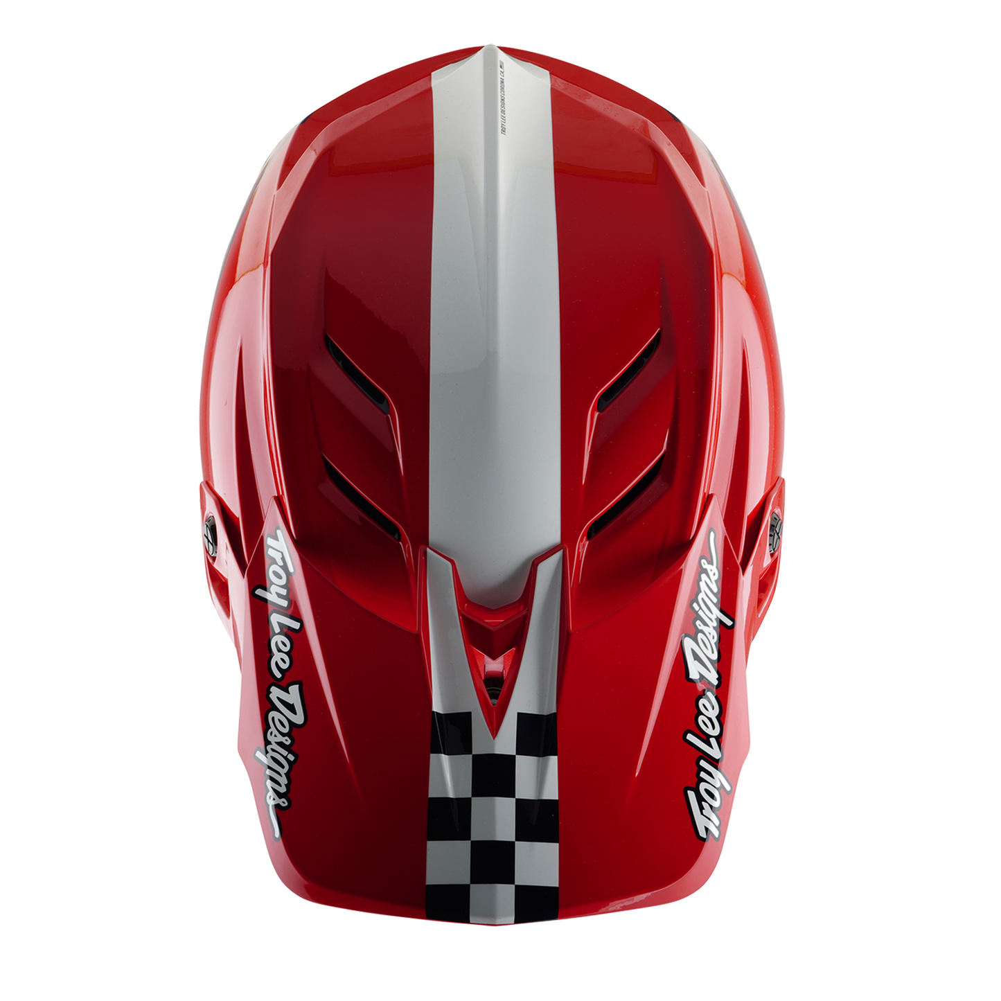 TROY LEE DESIGN D4 POLYACRYLITE FIFTY 50 MTB přilba bílá/červená