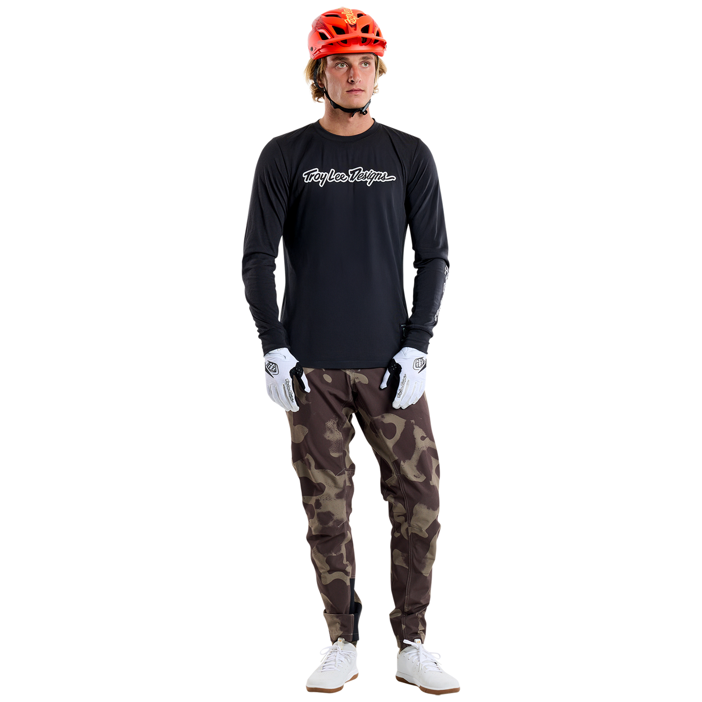 TROY LEE DESIGN SKYLINE RIDE TEE SIGNATURE Dres s dlouhým rukávem Black 2025