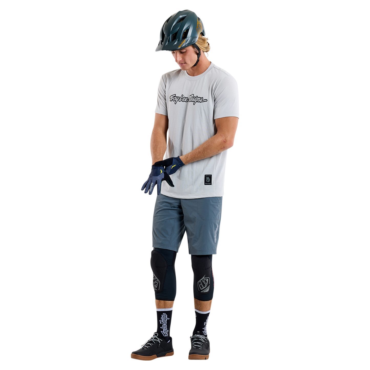 TROY LEE DESIGN SKYLINE RIDE TEE SIGNATURE Dres s krátkým rukávem Grey 2025