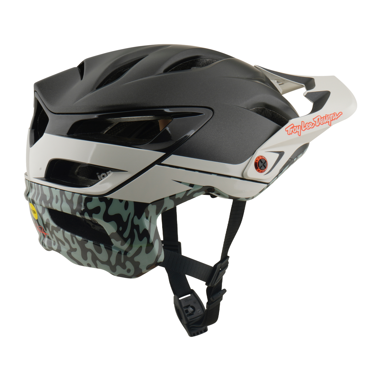 MTB helmet TROY LEE DESIGNS A3 MIPS HALO PUMICE Charcoal/White