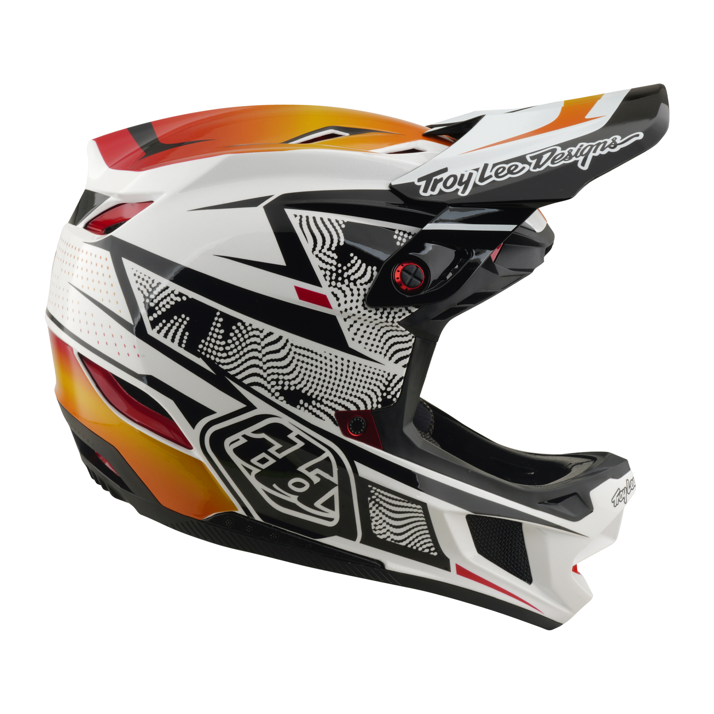 MTB helmet TROY LEE DESIGNS D4 COMPOSITE MIPS LINED UP White
