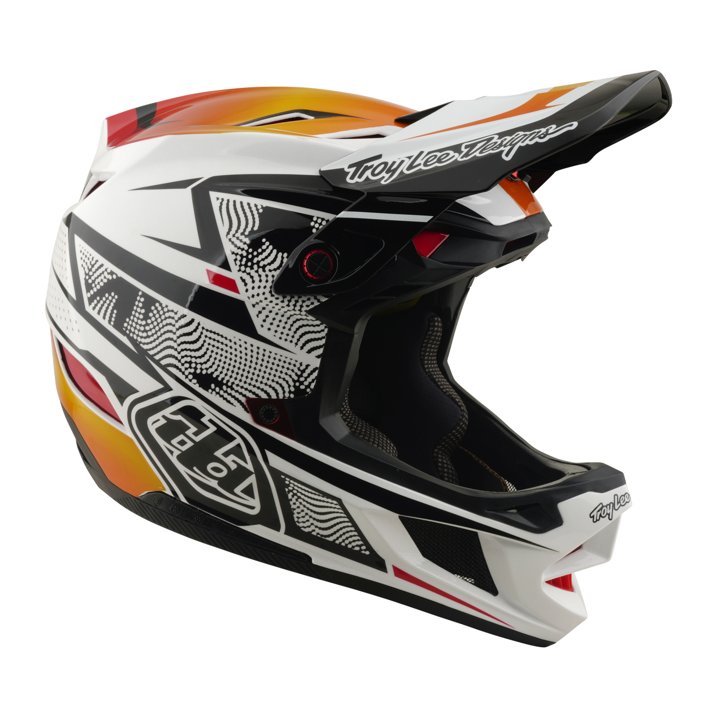 MTB helmet TROY LEE DESIGNS D4 COMPOSITE MIPS LINED UP White