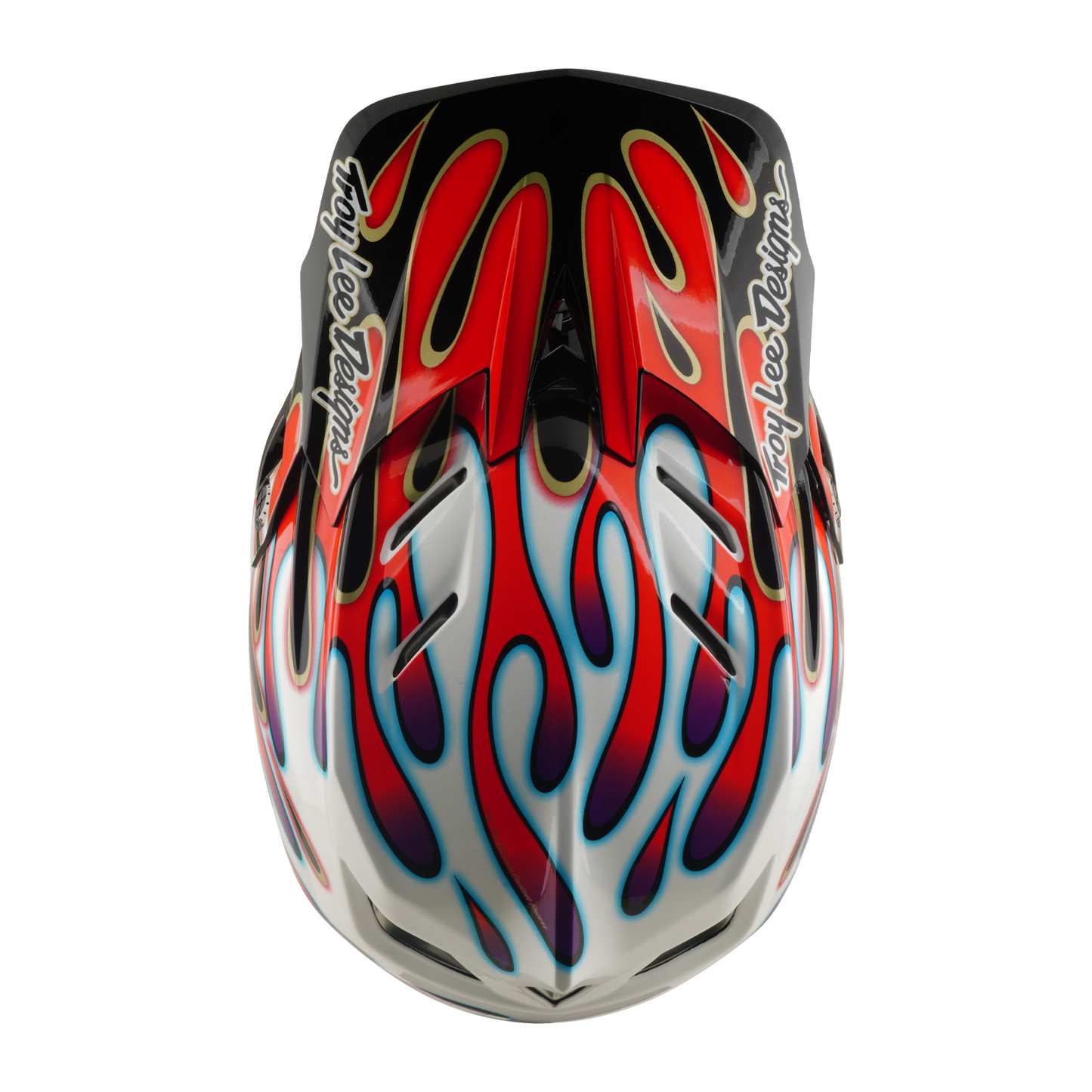 MTB Helmet TROY LEE DESIGNS D4 COMPOSITE MIPS OVERSPRAY White/Red