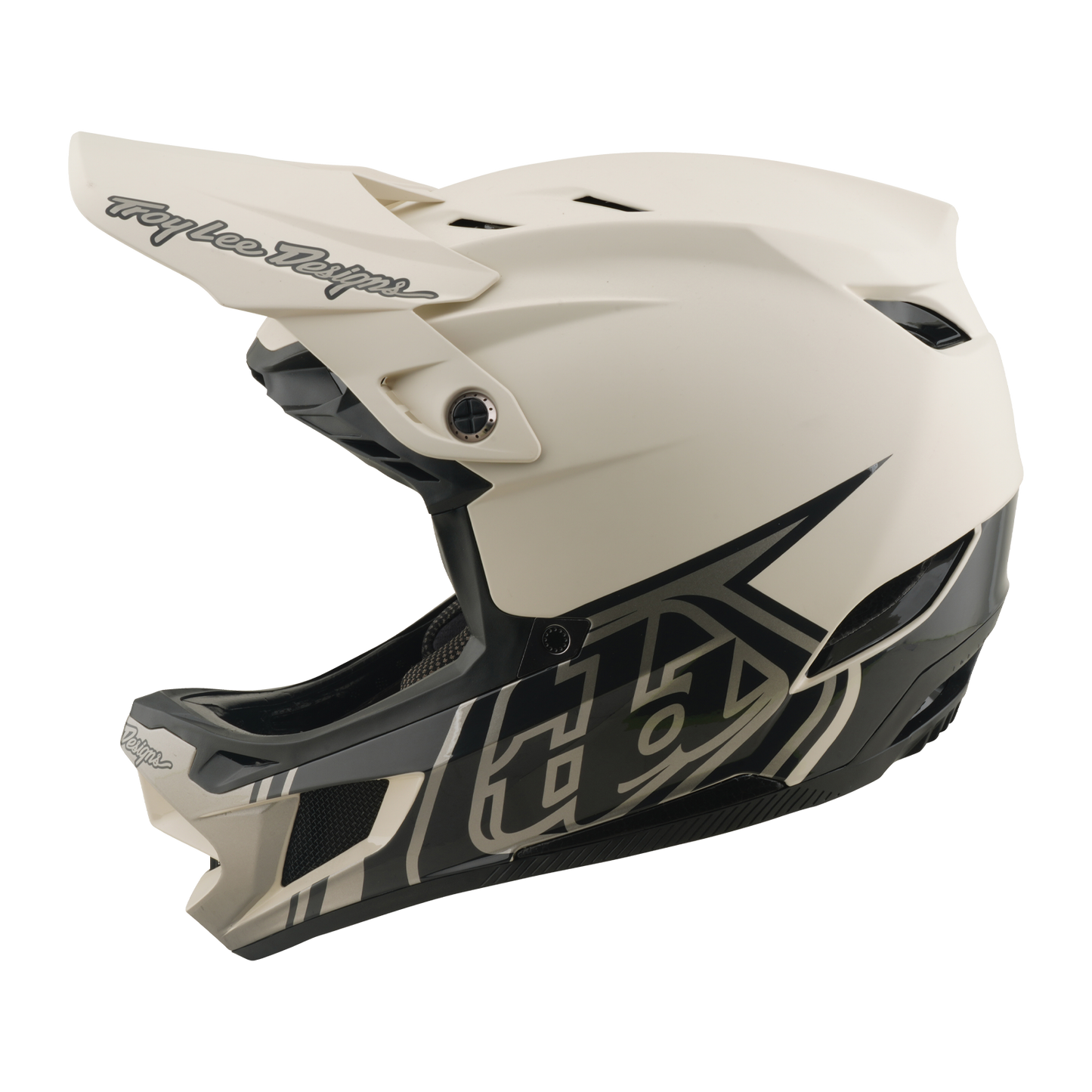 MTB helmet TROY LEE DESIGNS D4 COMPOSITE MIPS STEALTH PUMICE White