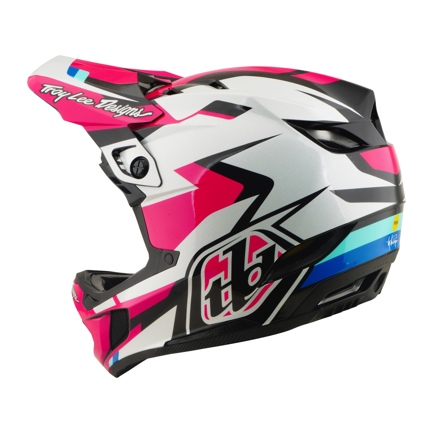 MTB helmet TROY LEE DESIGNS D4 POLYACRYLITE MIPS ROAMER Magenta