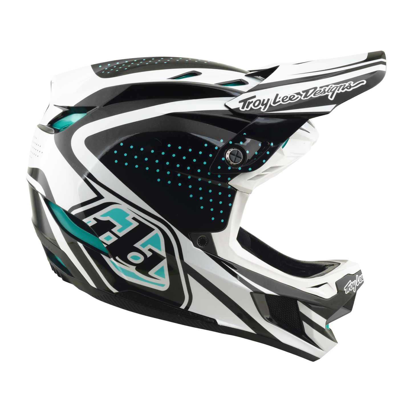MTB helmet TROY LEE DESIGNS D4 POLYACRYLITE MIPS THE LINE Charcoal/White