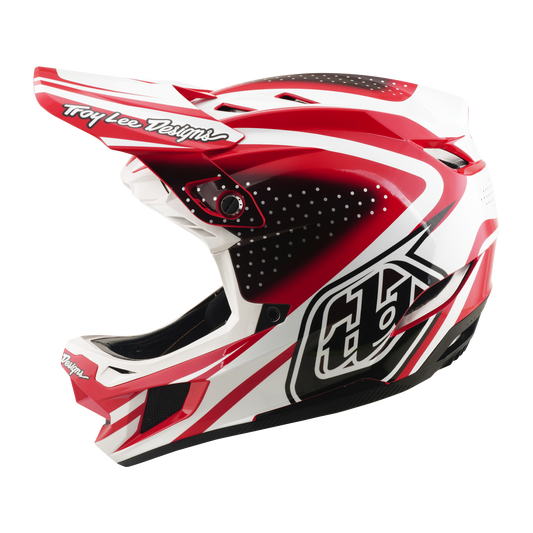 MTB helmet TROY LEE DESIGNS D4 POLYACRYLITE MIPS THE LINE Red/White