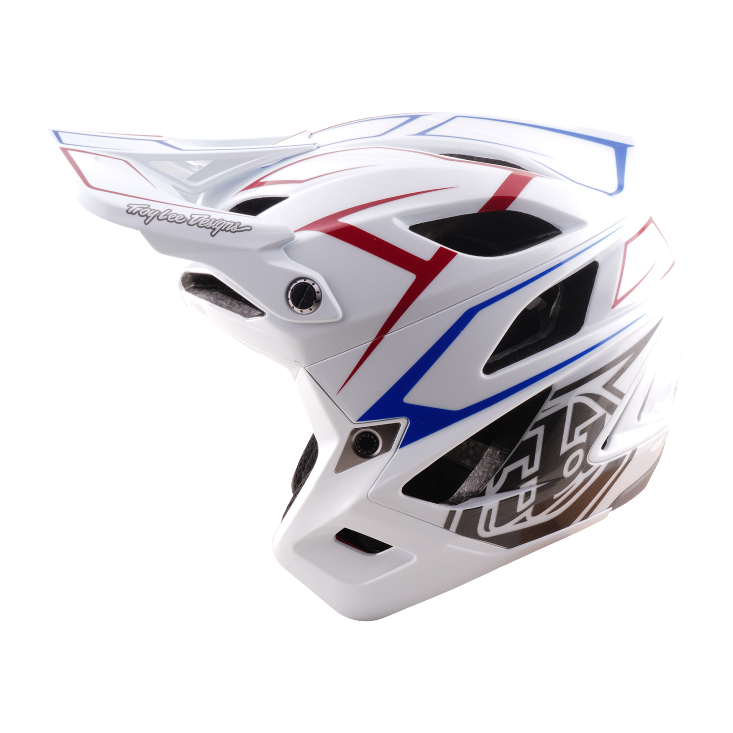 MTB helma TROY LEE DESIGNS STAGE STUNT PINSTRIPE White