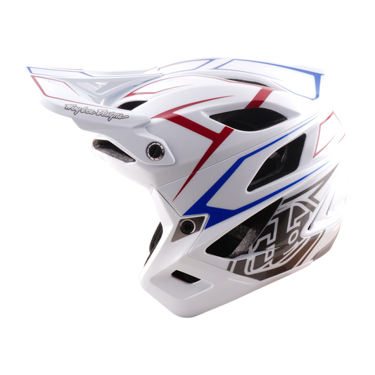 MTB helma TROY LEE DESIGNS STAGE STUNT PINSTRIPE White