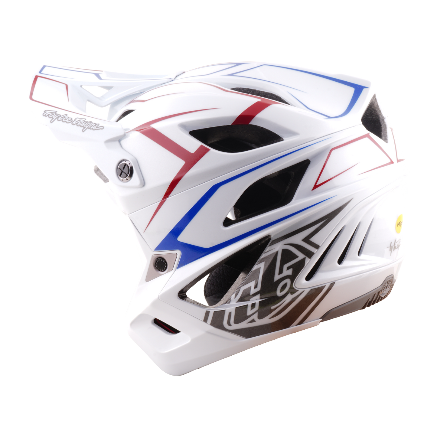 MTB helma TROY LEE DESIGNS STAGE STUNT PINSTRIPE White