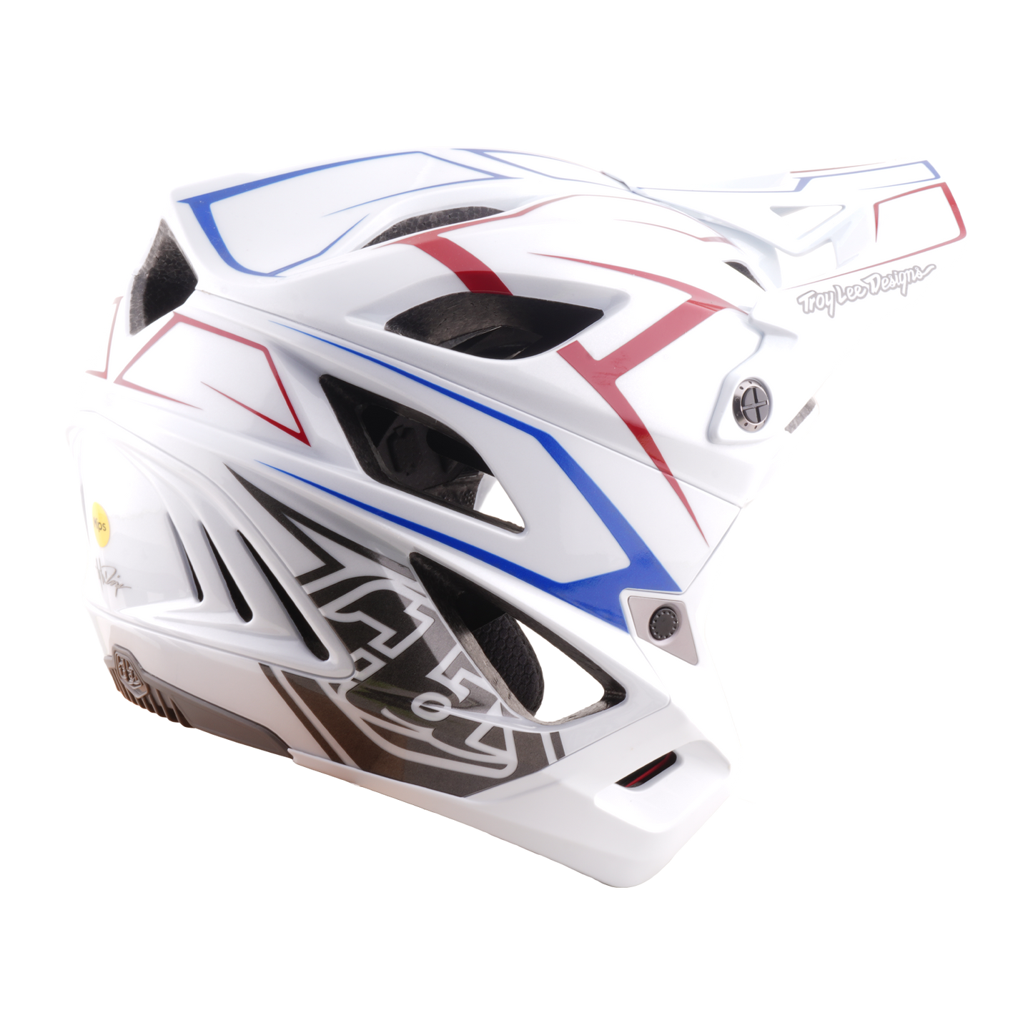 MTB helma TROY LEE DESIGNS STAGE STUNT PINSTRIPE White