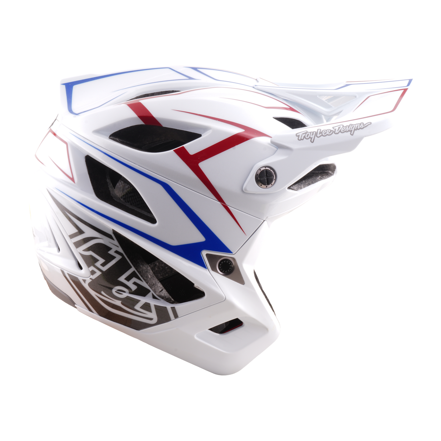 MTB helma TROY LEE DESIGNS STAGE STUNT PINSTRIPE White