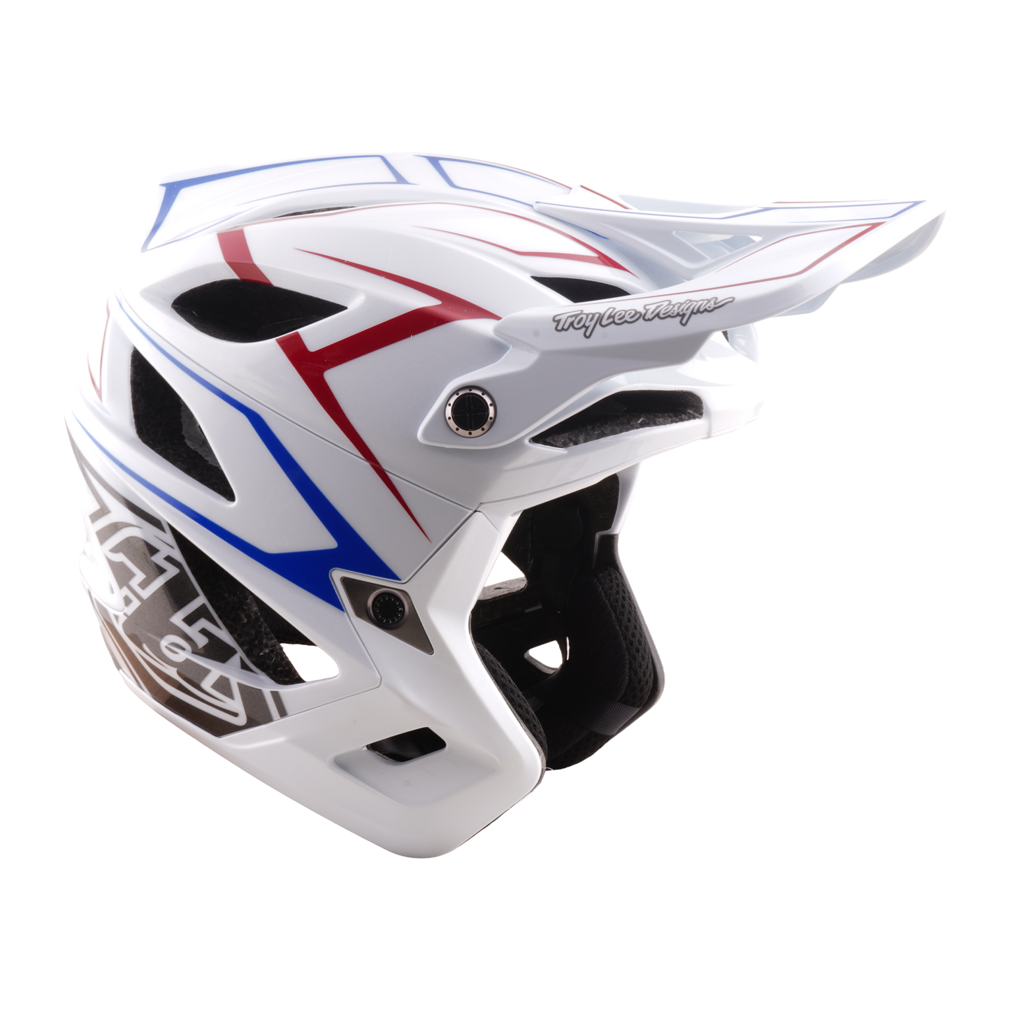 MTB helma TROY LEE DESIGNS STAGE STUNT PINSTRIPE White