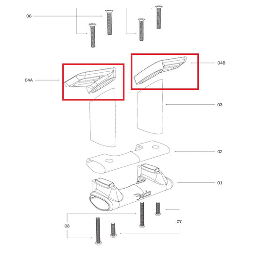 DEDA mounting plates for TT314 bracket