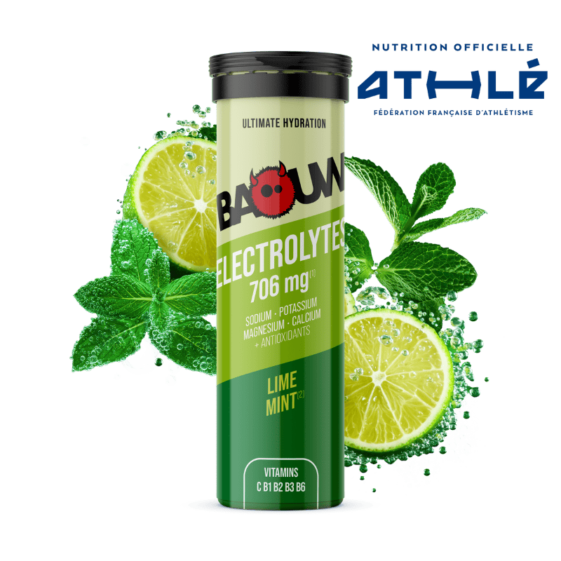 Energetický nápoj BAOUW (tuba s 10 tabletami) Limetka/Mátový