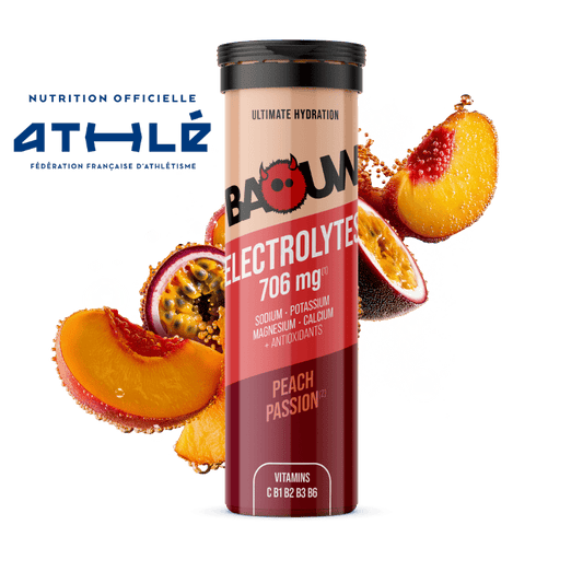 BAOUW Energy Drink (tuba s 10 tabletami) Peach/Passion