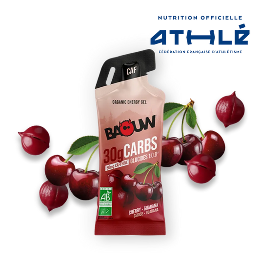 Energetický gel BAOUW Třešeň/Guarana/Kofein (44g)