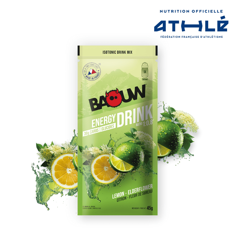 BAOUW ISOTONIC Energy Drink (45g) Limetka/bezový květ