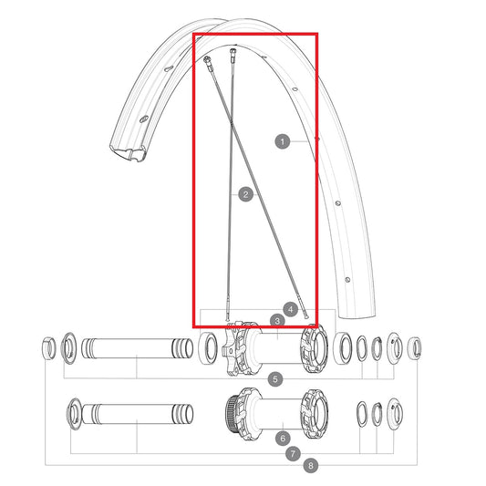 SADA 12 PŘEDNÍ/ZADNÍ CROSSMAX SL ULTIMATE 29'' NEREZOVÉ PAPRSKY 293 + ALU NIPLE + PODLOŽKA