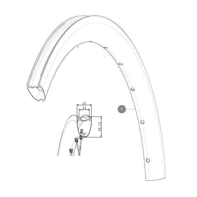 Sada předních kol MAVIC COSMIC SL4 45 23 mm