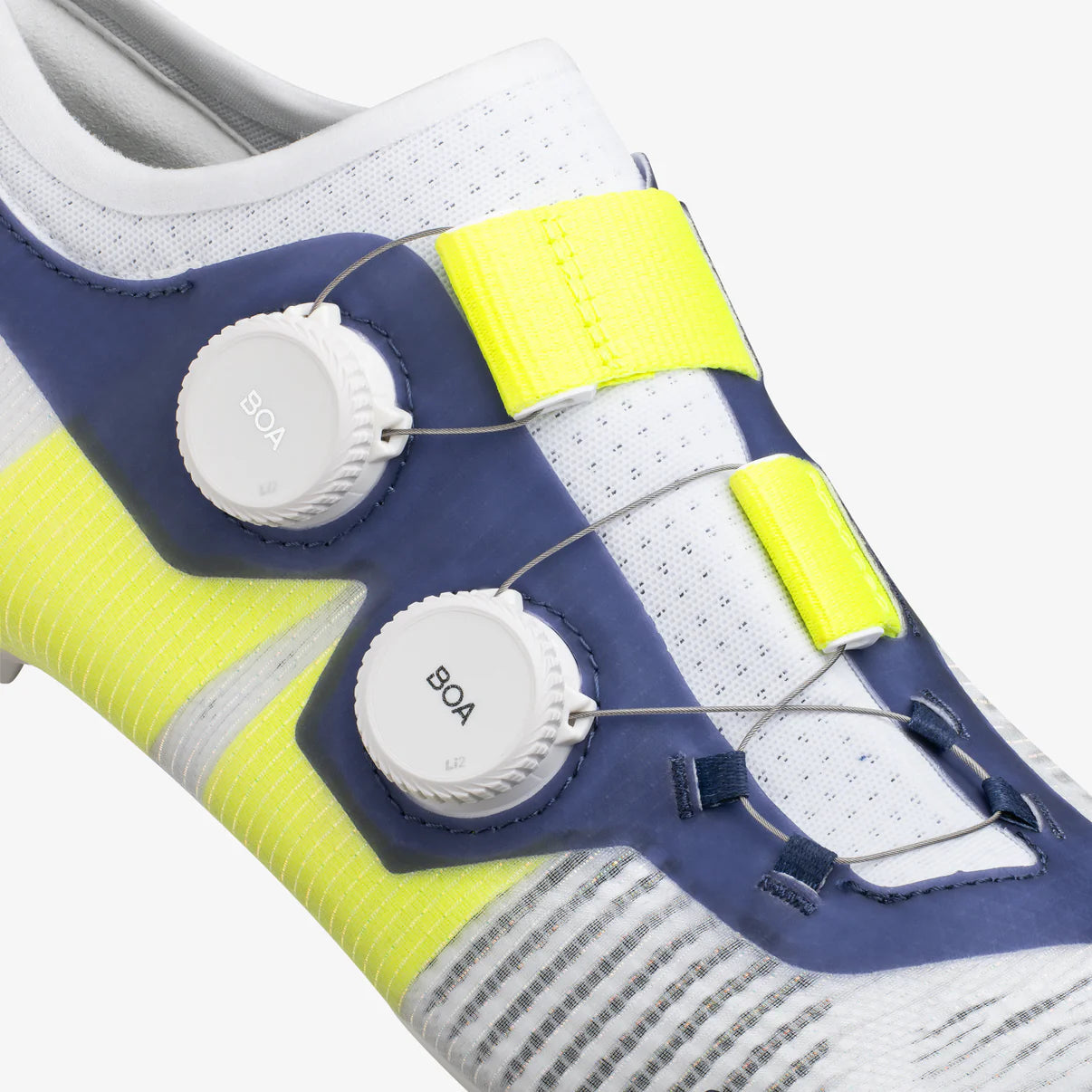 Silniční boty FIZIK VENTO VEGA CARBON, bílá/žlutá