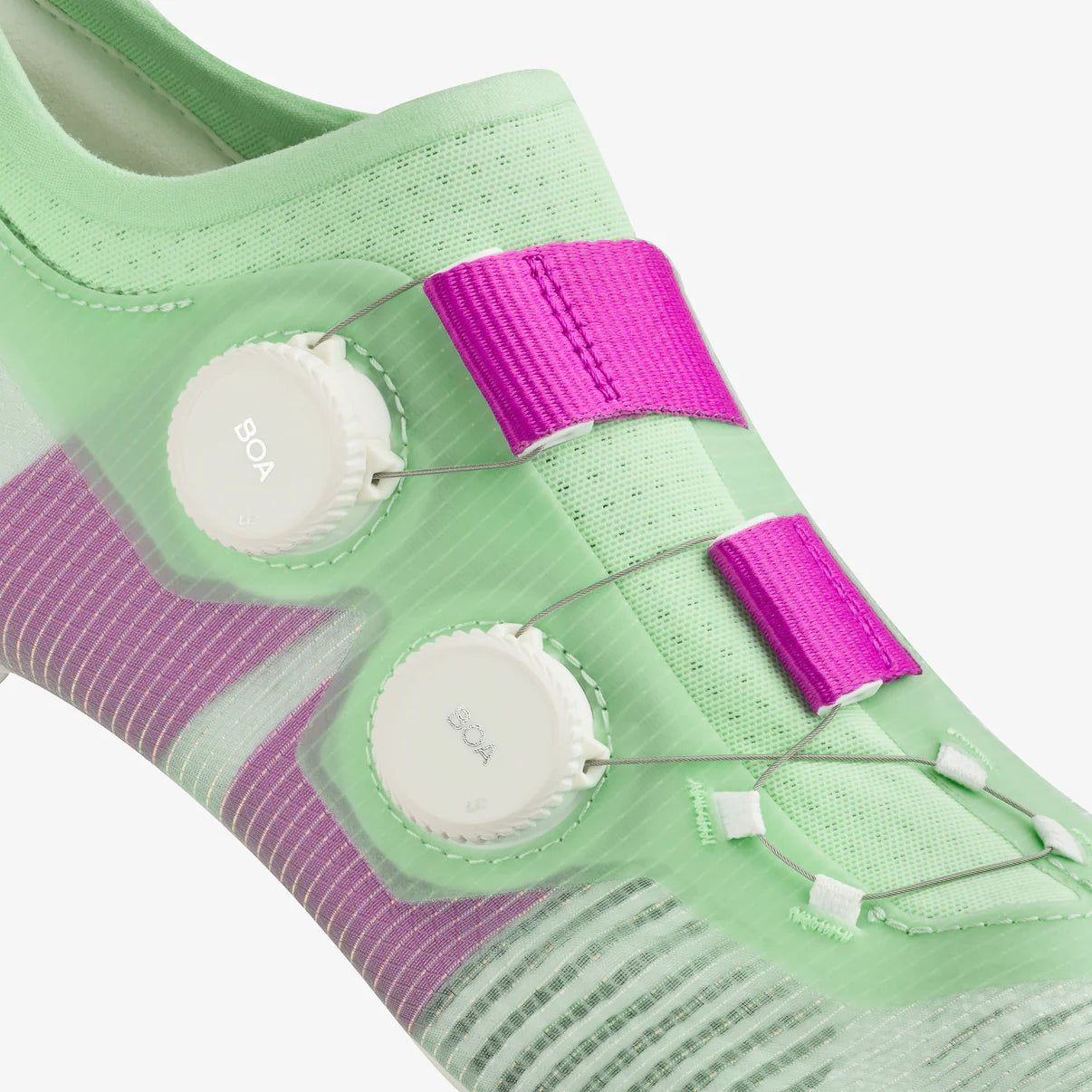FIZIK VENTO VEGA CARBON Road Shoes - Green/Purple