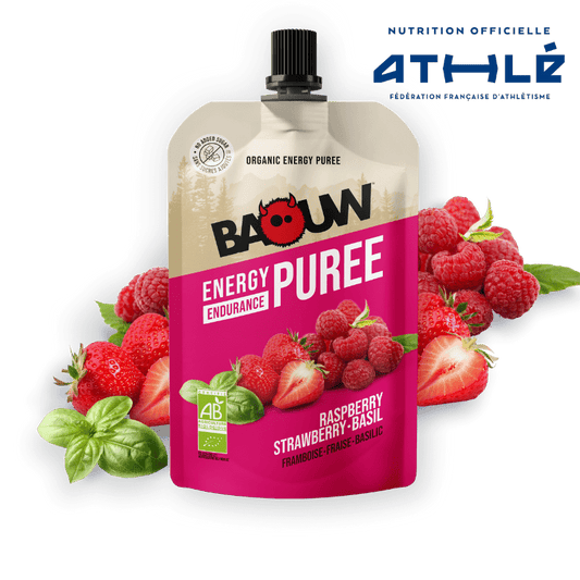 BAOUW Organic Recipe Raspberry/Strawberry/Basil Purée (90g)