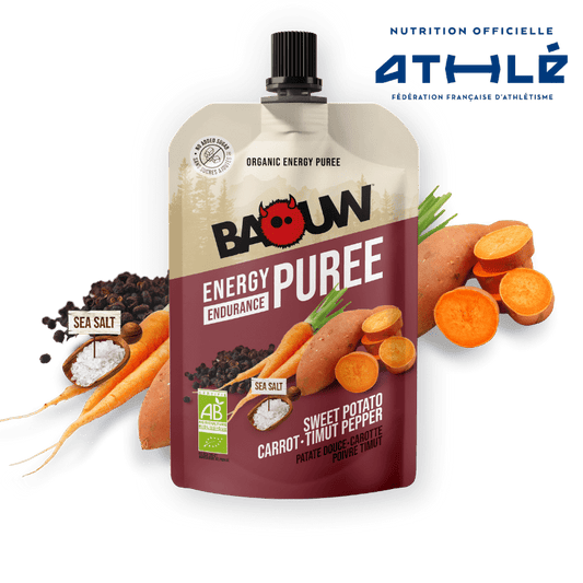 BAOUW Organic Energy Puree Savory Recipe Sweet Potato/Carrot/Pepper (90g)