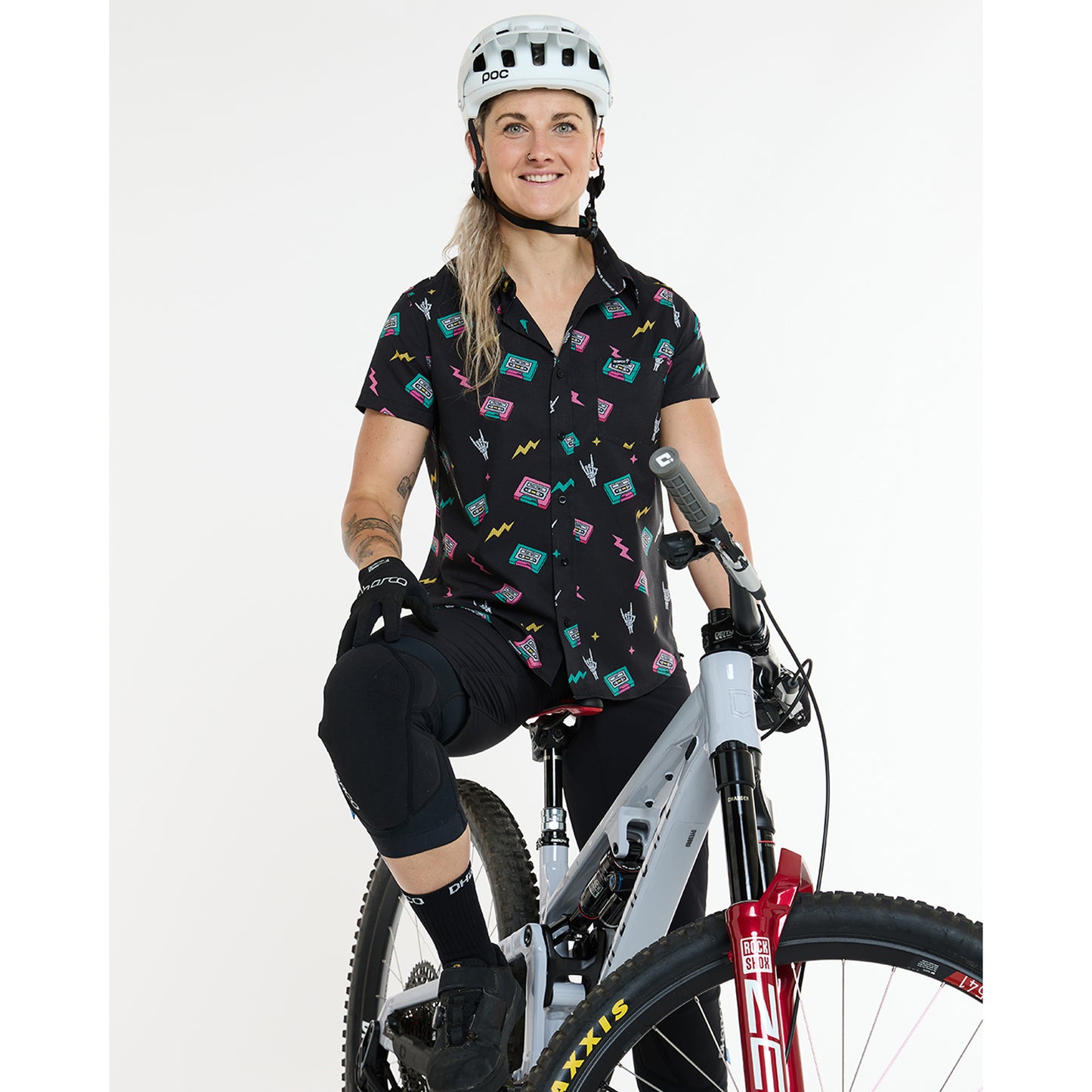 Technical shirt DHARCO TECH PARTY MIX TAPE Women's Black
