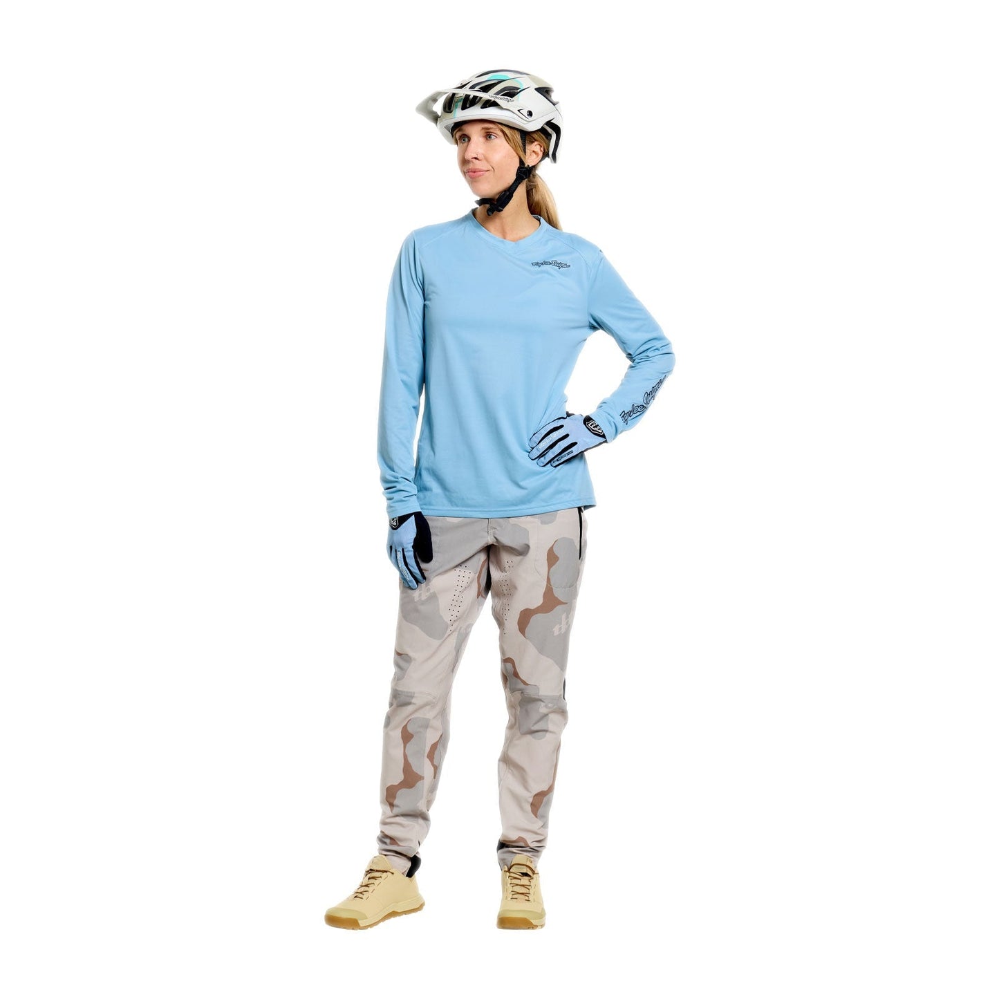 TROY LEE DESIGNS LILIUM PRO Dámský dres s dlouhým rukávem modrý