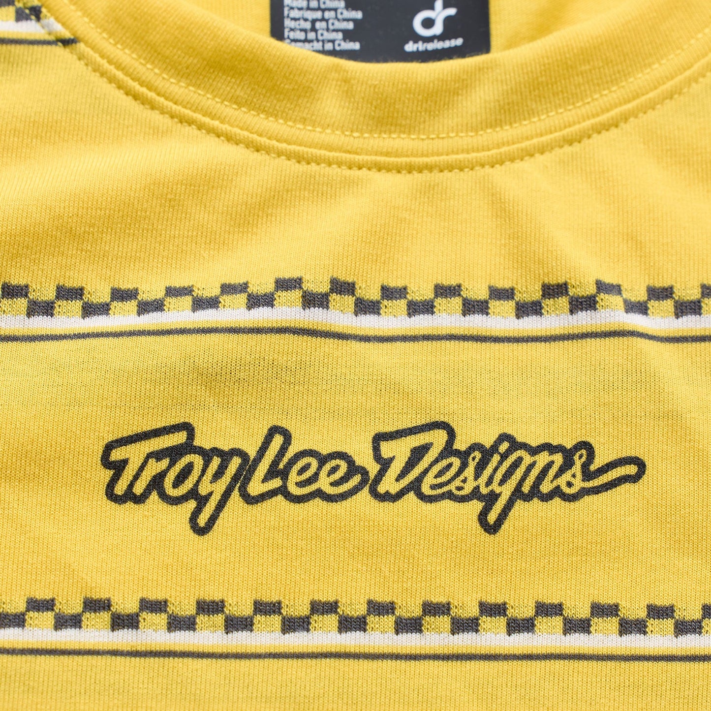TROY LEE DESIGNS LILIUM RIDE CHECKED OUT Ladies Short Sleeve Jersey Yellow