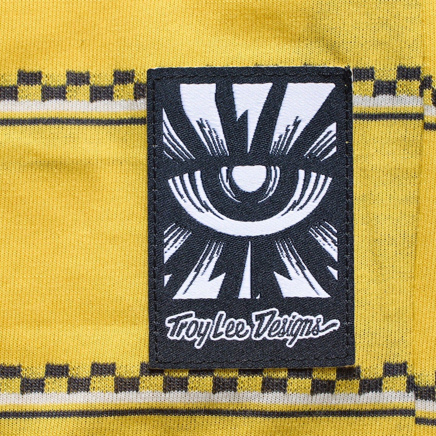 TROY LEE DESIGNS LILIUM RIDE CHECKED OUT Ladies Short Sleeve Jersey Yellow