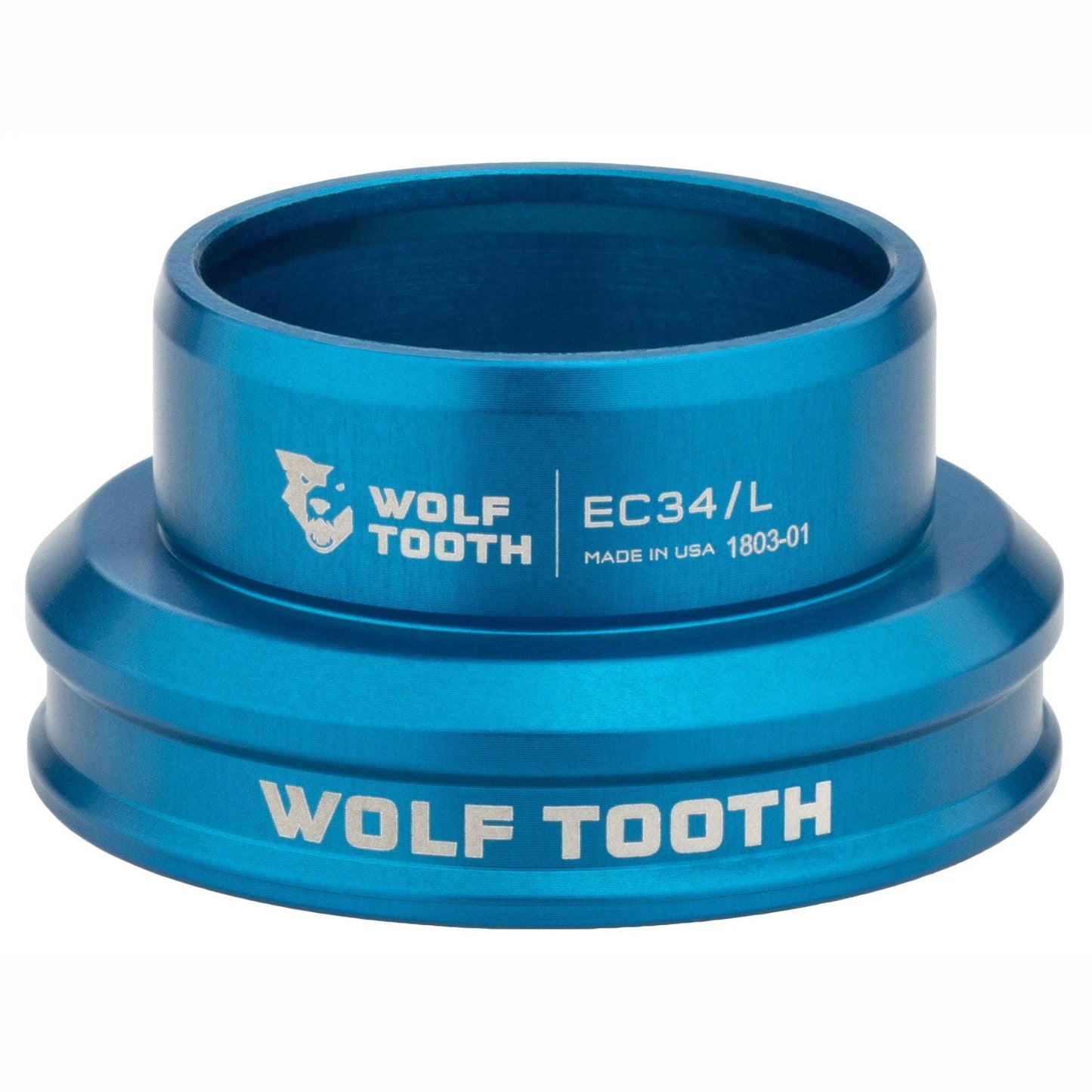 Nízká miska pro vnější hlavové složení WOLF TOOTH PREMIUM 1"1/8 EC34, modrá
