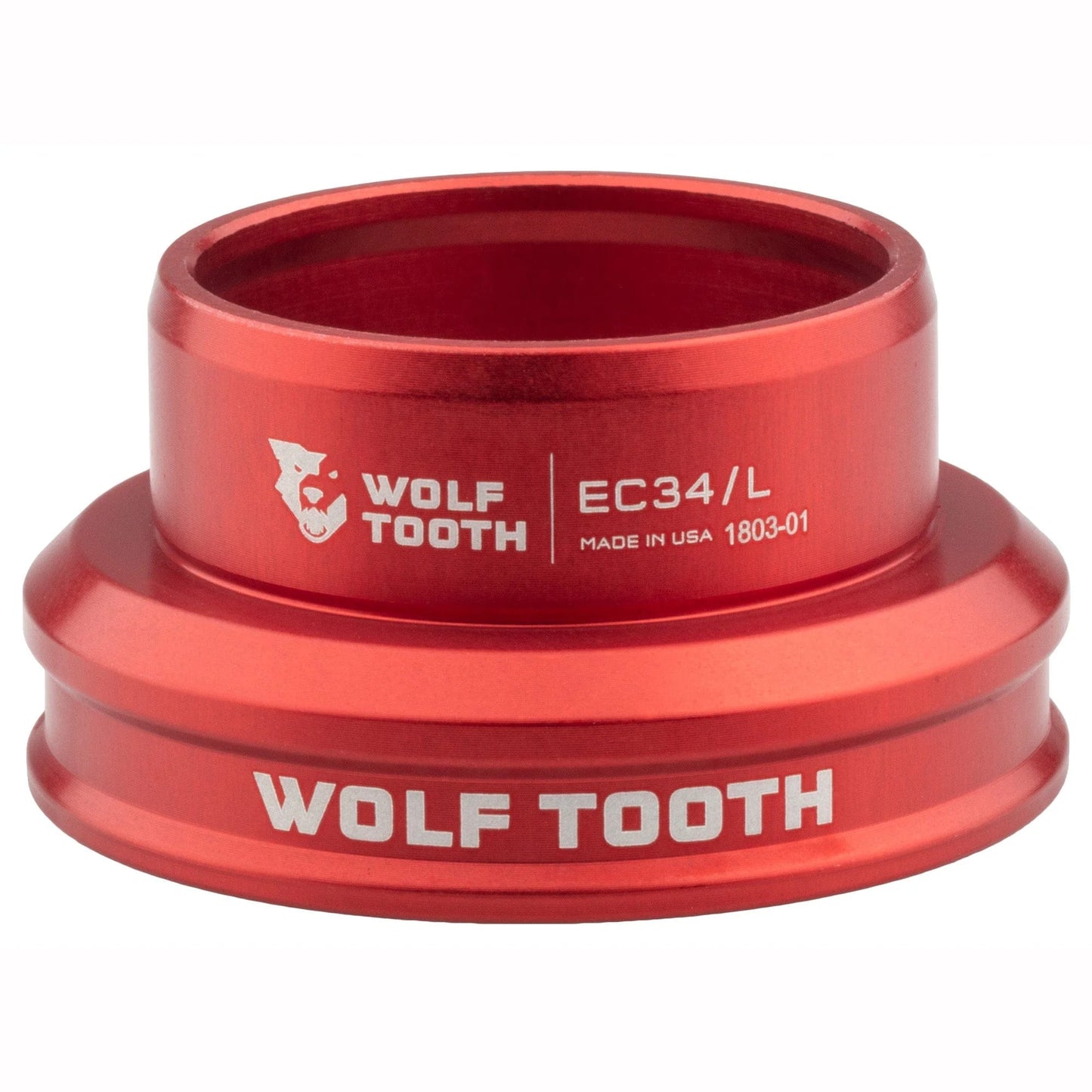 Nízká miska pro vnější hlavové složení WOLF TOOTH PREMIUM 1"1/8 EC34 červená